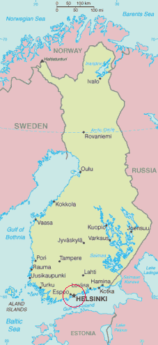 Vai alle note politiche e geografiche della Finlandia