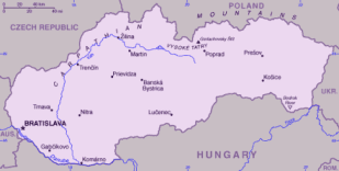 Vai alla cartina politica della Slovacchia
