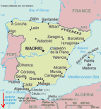 Vai alle note politiche e geografiche della Spagna