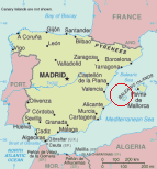 Vai alle note politiche e geografiche della Spagna