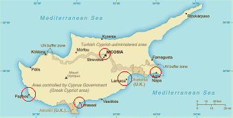 Vai alle note politiche e geografiche di Cipro