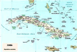 Cartina politica di Cuba
