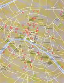 Mappa del centro di Parigi