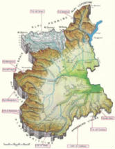 Cartine geografiche del Piemonte