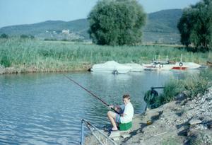 Foto del Lago Trasimeno (PG) - scena di pesca