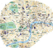 Mappa del centro di Londra