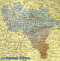 Cartina geografica della provincia di Pavia