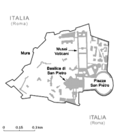 Cartina politica di Città del Vaticano